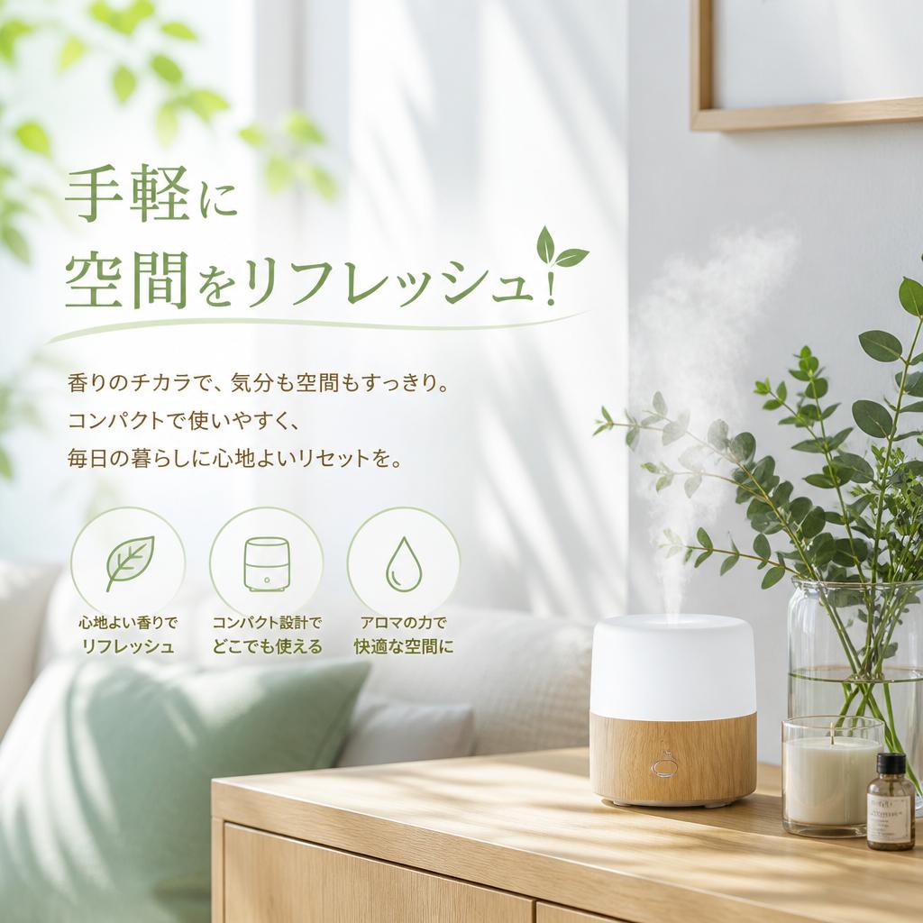 手軽に空間をリフレッシュ！