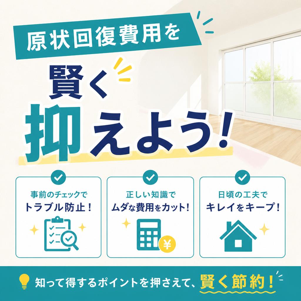 原状回復費用を賢く抑えよう！