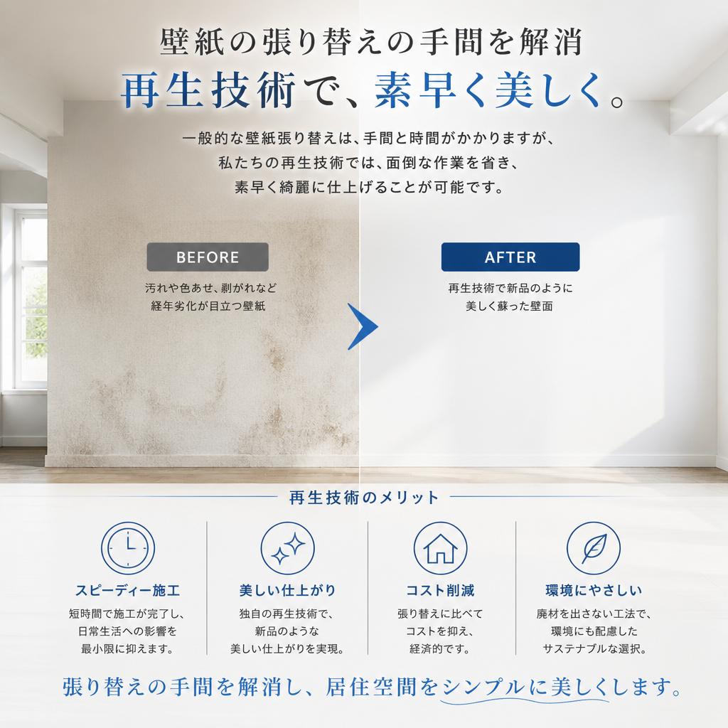従来の張り替えとの違いとは？
