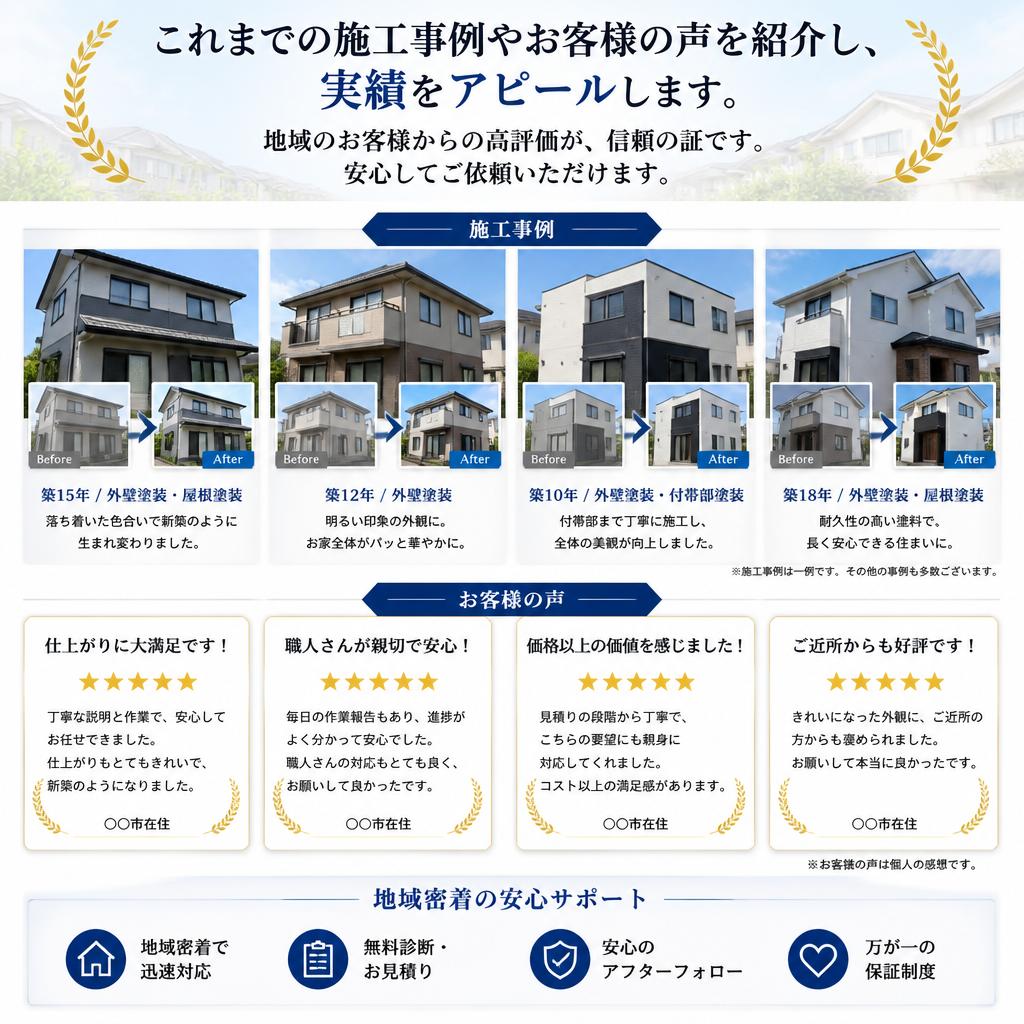 4. お客様の声と施工事例