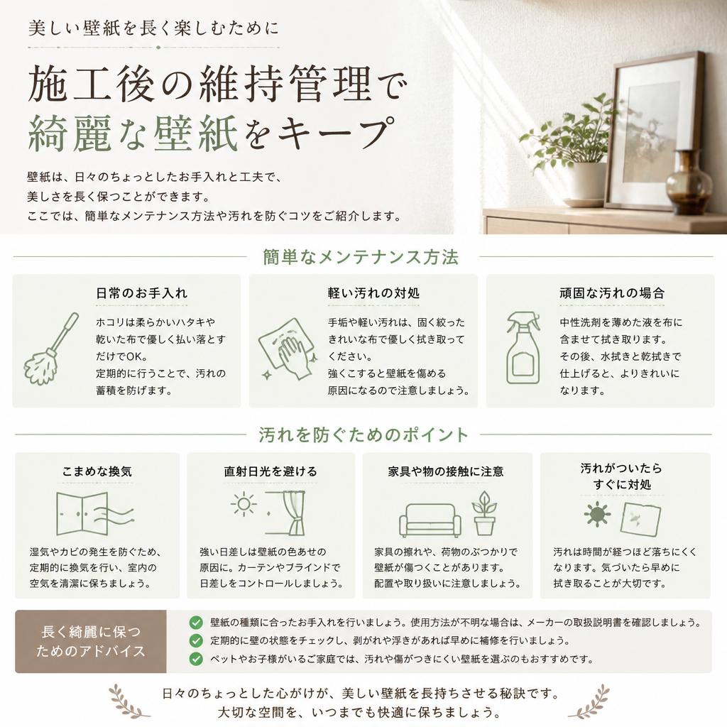 施工後の維持管理とメンテナンス