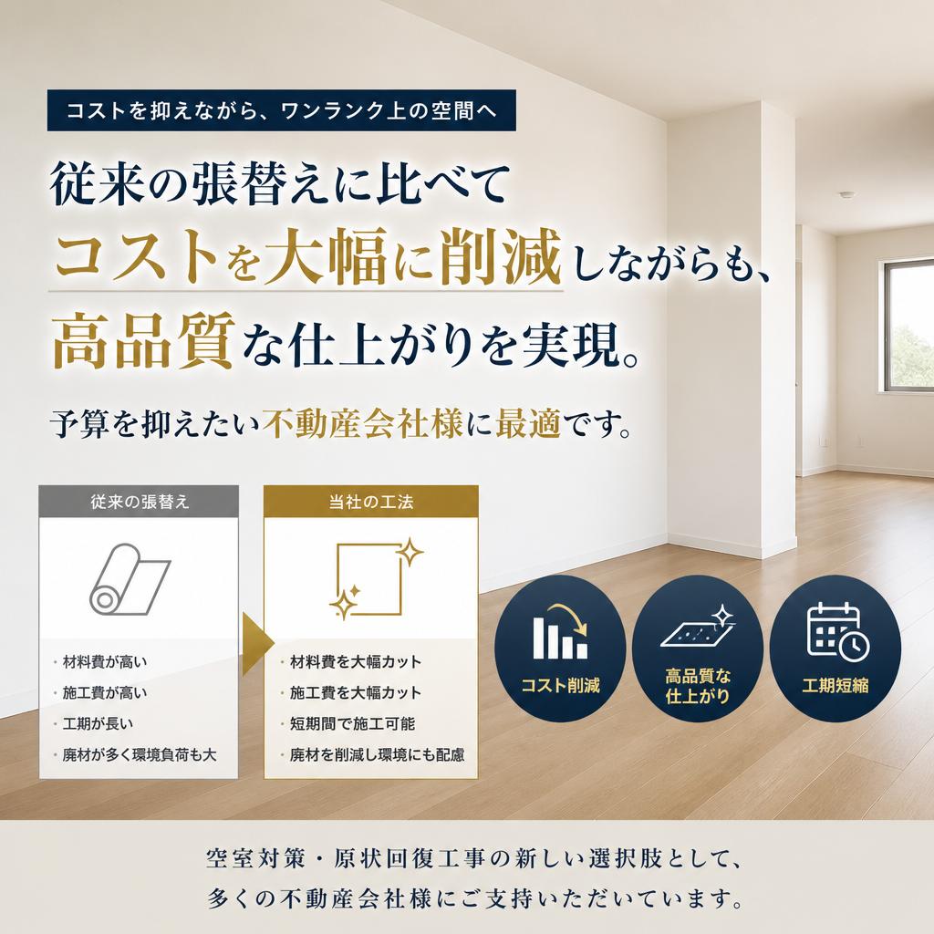 リフォーム費用を抑えながら高品質を実現！